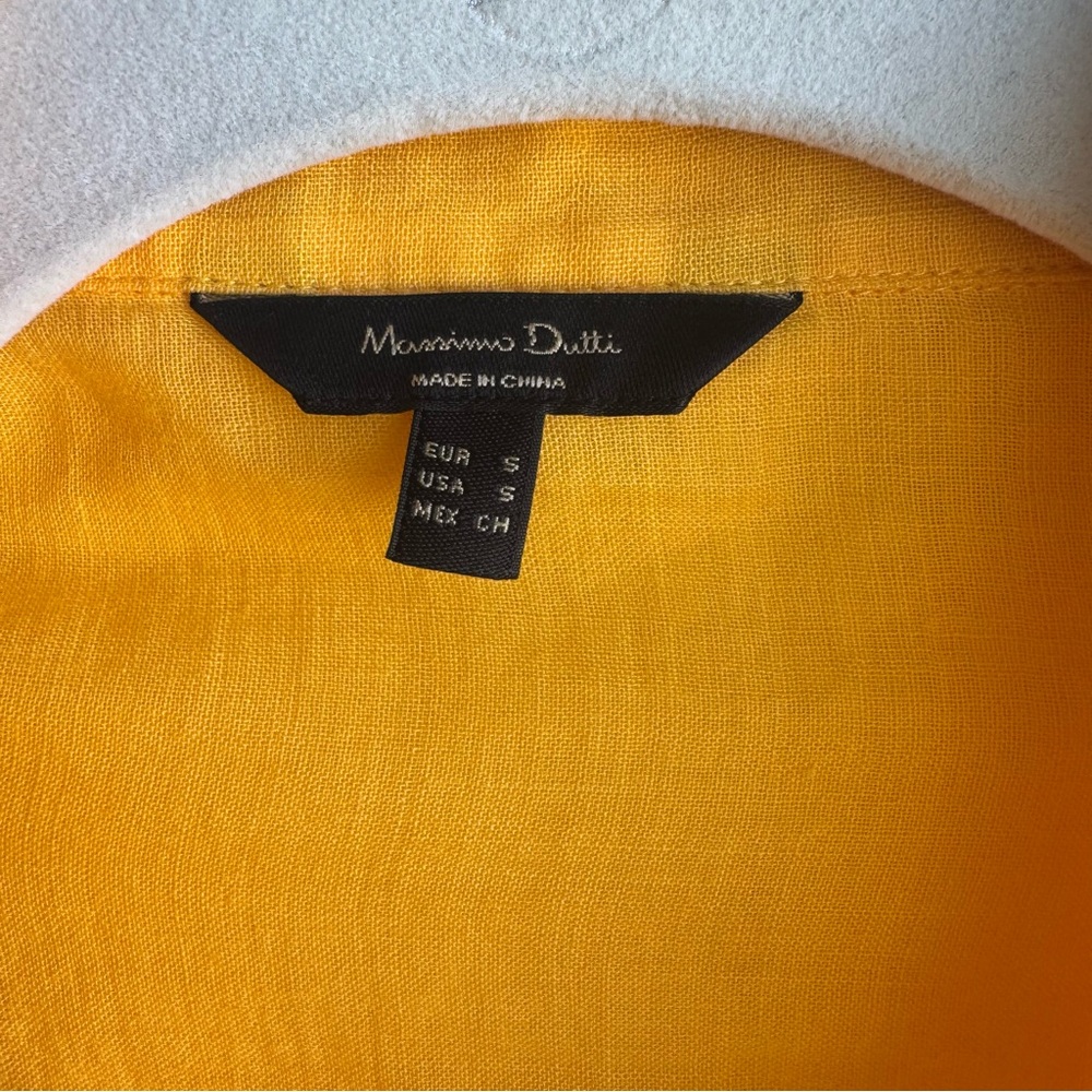 Massimo Dutti Button-Down Sheer Oversized Blouse … - image 4